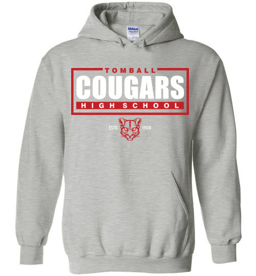 Tomball High School Cougars Sports Grey Hoodie 49