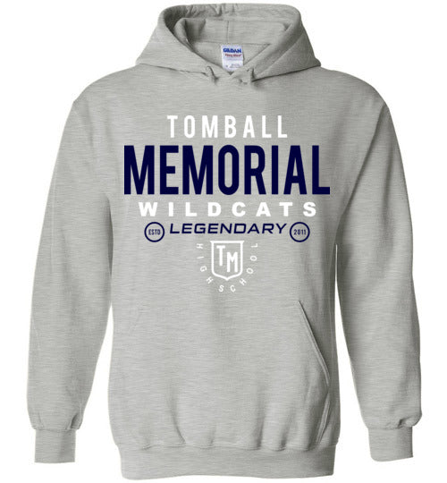 Tomball Memorial High School Wildcats Sports Grey Hoodie 03