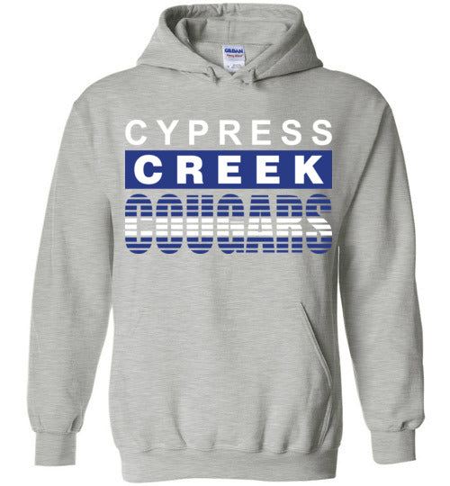 Cypress Creek High School Cougars Sports Grey Hoodie 35