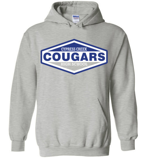 Cypress Creek High School Cougars Sports Grey Hoodie 09