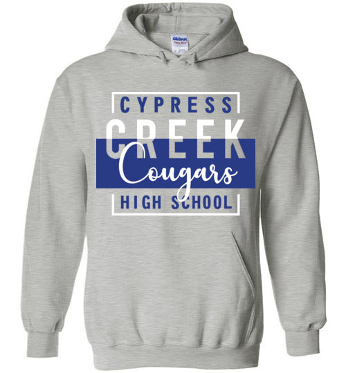 Cypress Creek High School Cougars Sports Grey Hoodie 05