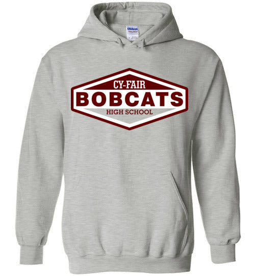 Cy-Fair High School Bobcats Sports Grey Hoodie 09