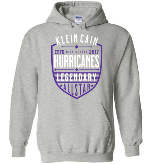 Klein Cain High School Hurricanes Sports Grey Hoodie 62