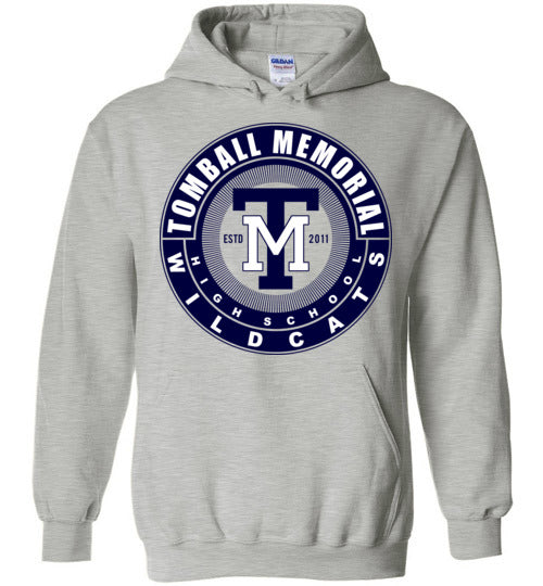 Tomball Memorial High School Wildcats Sports Grey Hoodie 02