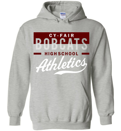 Cy-Fair High School Bobcats Sports Grey Hoodie 48