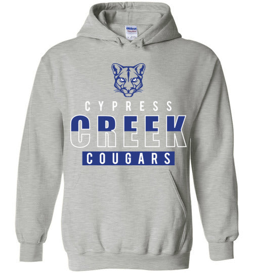 Cypress Creek High School Cougars Sports Grey Hoodie 23