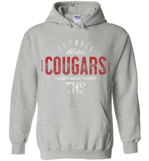 Tomball High School Cougars Sports Grey Hoodie 38