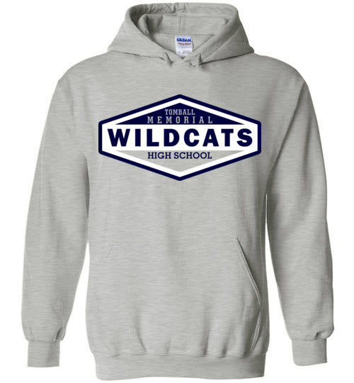 Tomball Memorial High School Wildcats Sports Grey Hoodie 09