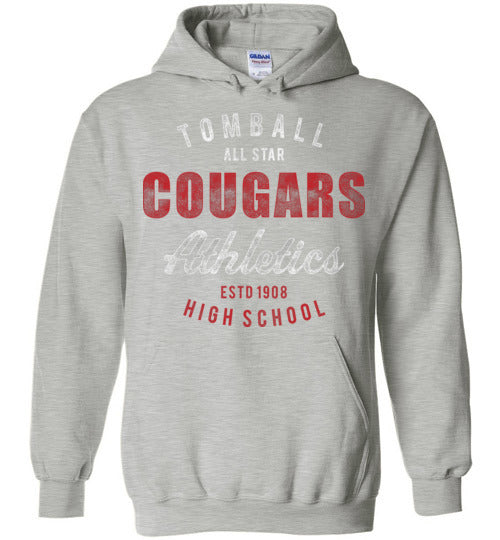 Tomball High School Cougars Sports Grey Hoodie 34