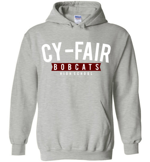 Cy-Fair High School Bobcats Sports Grey Hoodie 21