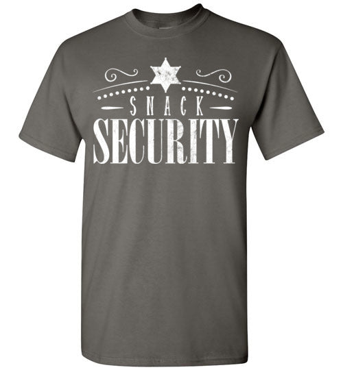 Charcoal Unisex Teacher T-shirt - Design 39 - Snack Security