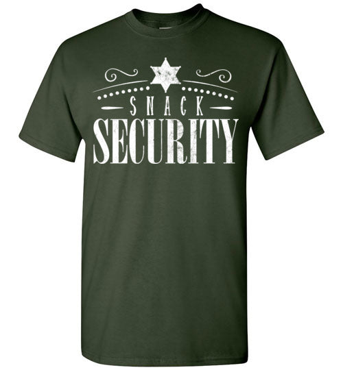 Forest Green Unisex Teacher T-shirt - Design 39 - Snack Security