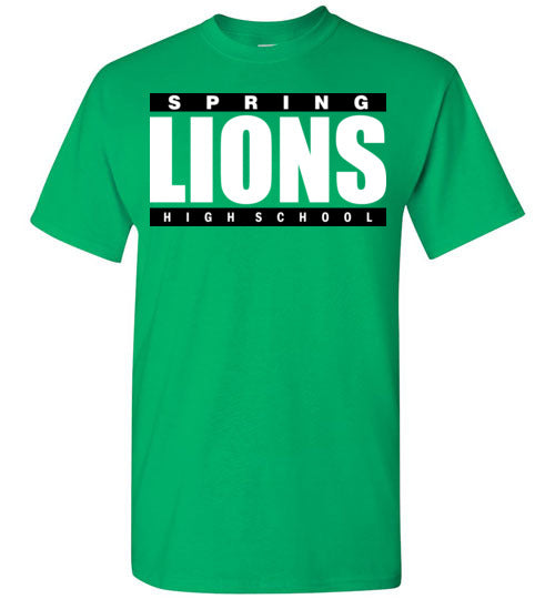 Spring High School Lions Green Unisex T-shirt 98
