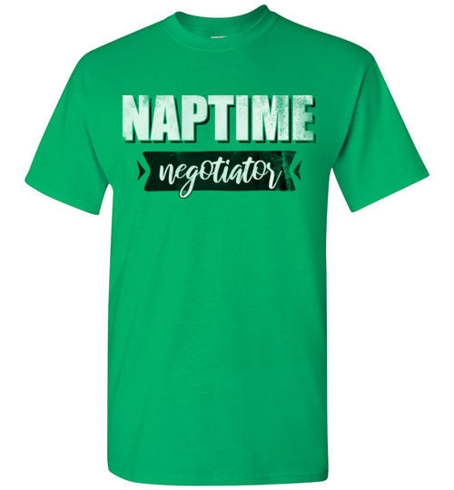 Irish Green Unisex Teacher T-shirt - Design 43 - Naptime Negotiator