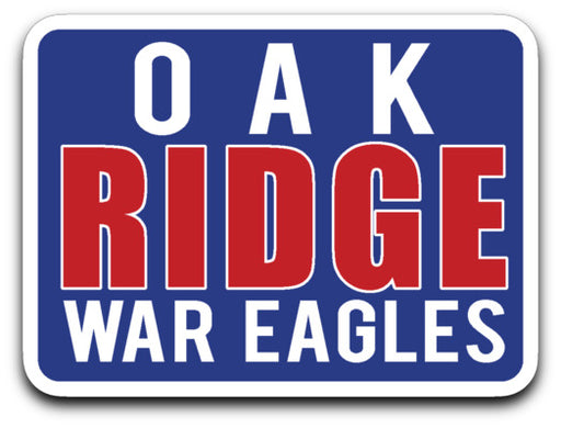 Oak Ridge War Eagles Decal 01
