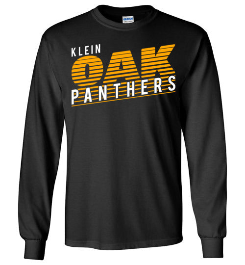 Klein Oak Panthers - Design 32 - Black Long Sleeve T-shirt