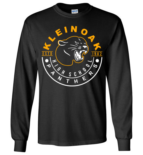 Klein Oak High School Panthers Black Long Sleeve T-shirt 19