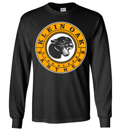 Klein Oak High School Panthers Black Long Sleeve T-shirt 02