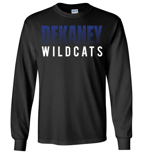 Dekaney High School Wildcats Black Long Sleeve T-shirt 24