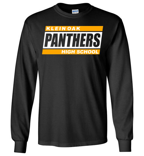 Klein Oak High School Panthers Black Long Sleeve T-shirt 72