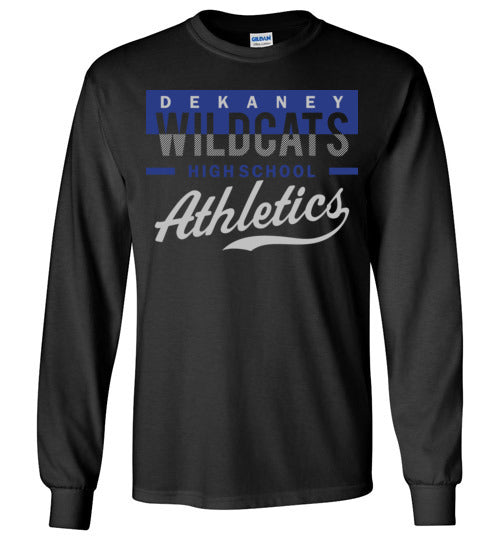 Dekaney High School Wildcats Black Long Sleeve T-shirt 48