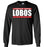 Langham Creek High School Lobos Black Long Sleeve T-shirt 98