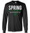 Spring High School Lions Black Long Sleeve T-shirt 03
