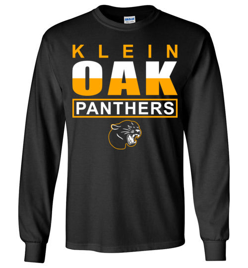 Klein Oak High School Panthers Black Long Sleeve T-shirt 29