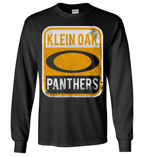 Klein Oak High School Panthers Black Long Sleeve T-shirt 01