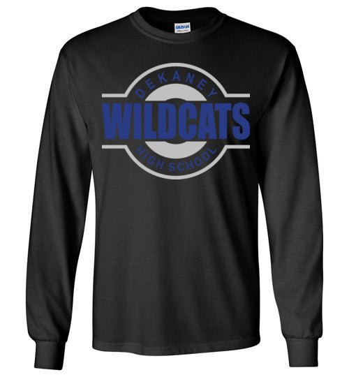 Dekaney High School Wildcats Black Long Sleeve T-shirt 11