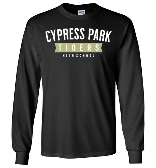 Cypress Park High School Tigers Black Long Sleeve T-shirt 21