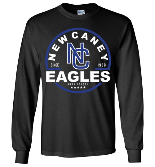 New Caney Eagles High School Black Long Sleeve T-shirt 04