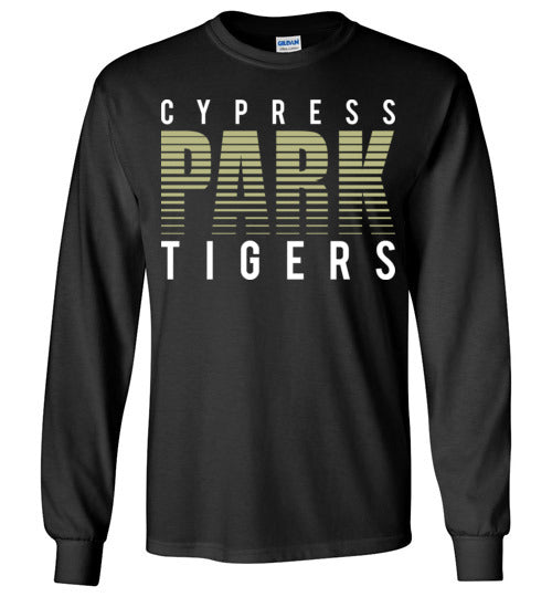 Cypress Park High School Tigers Black Long Sleeve T-shirt 24