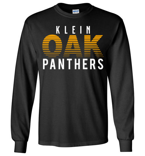 Klein Oak High School Panthers Black Long Sleeve T-shirt 24