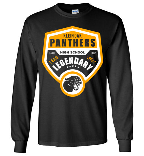 Klein Oak High School Panthers Black Long Sleeve T-shirt 14