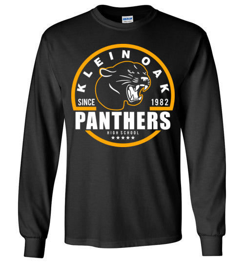 Klein Oak High School Panthers Black Long Sleeve T-shirt 04