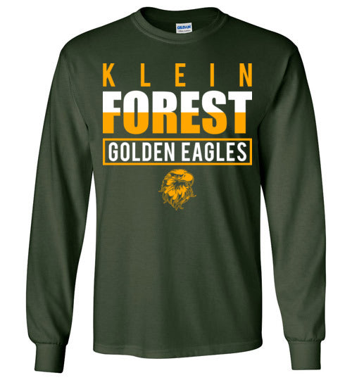 Klein Forest High School Golden Eagles Forest Green Long Sleeve T-shirt 29