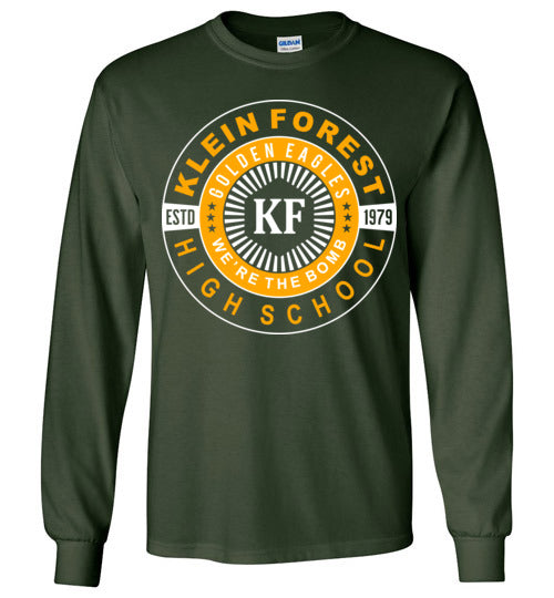 Klein Forest High School Golden Eagles Forest Green Long Sleeve T-shirt 30