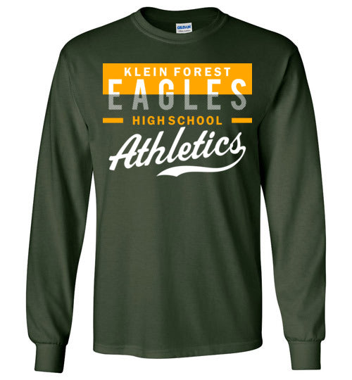 Klein Forest High School Golden Eagles Forest Green Long Sleeve T-shirt 48