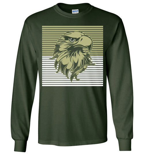 Cypress Falls High School Eagles Forest Green Long Sleeve T-shirt 27