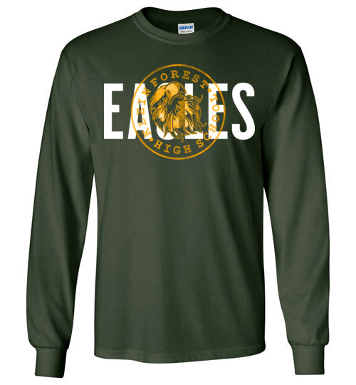 Klein Forest High School Golden Eagles Forest Green Long Sleeve T-shirt 88
