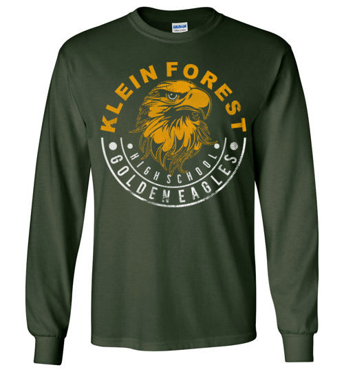 Klein Forest High School Golden Eagles Forest Green Long Sleeve T-shirt 19