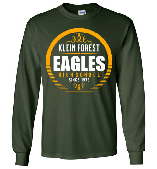 Klein Forest High School Golden Eagles Forest Green Long Sleeve T-shirt 38