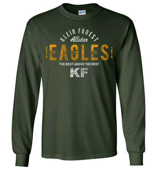 Klein Forest High School Golden Eagles Forest Green Long Sleeve T-shirt 40