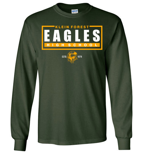 Klein Forest High School Golden Eagles Forest Green Long Sleeve T-shirt 49