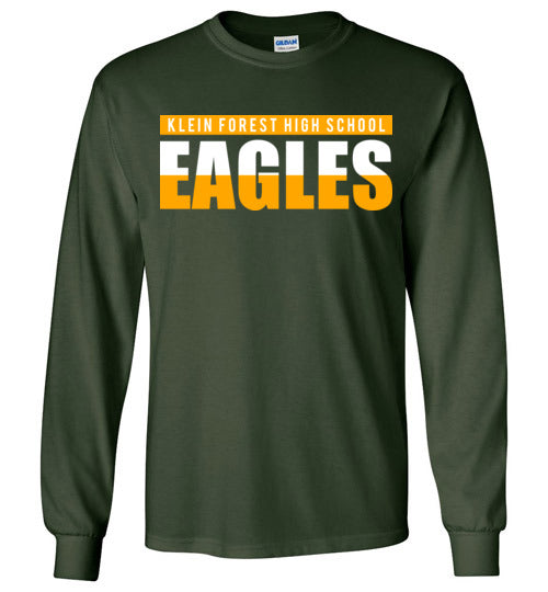 Klein Forest High School Golden Eagles Forest Green Long Sleeve T-shirt 25