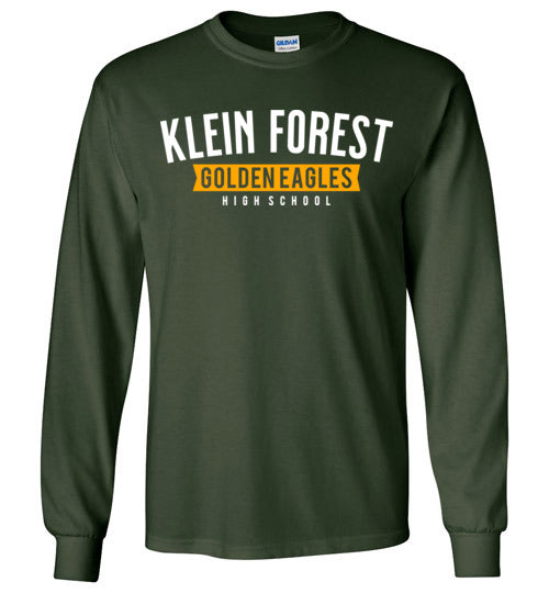 Klein Forest High School Golden Eagles Forest Green Long Sleeve T-shirt 21