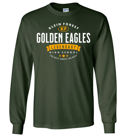 Klein Forest High School Golden Eagles Forest Green Long Sleeve T-shirt 44