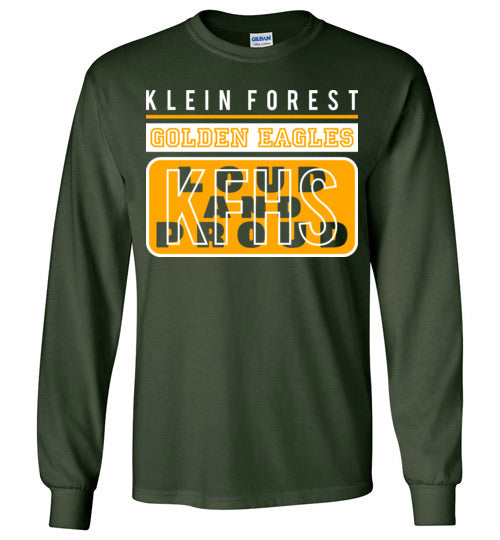 Klein Forest High School Golden Eagles Forest Green Long Sleeve T-shirt 86