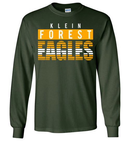 Klein Forest High School Golden Eagles Forest Green Long Sleeve T-shirt 35